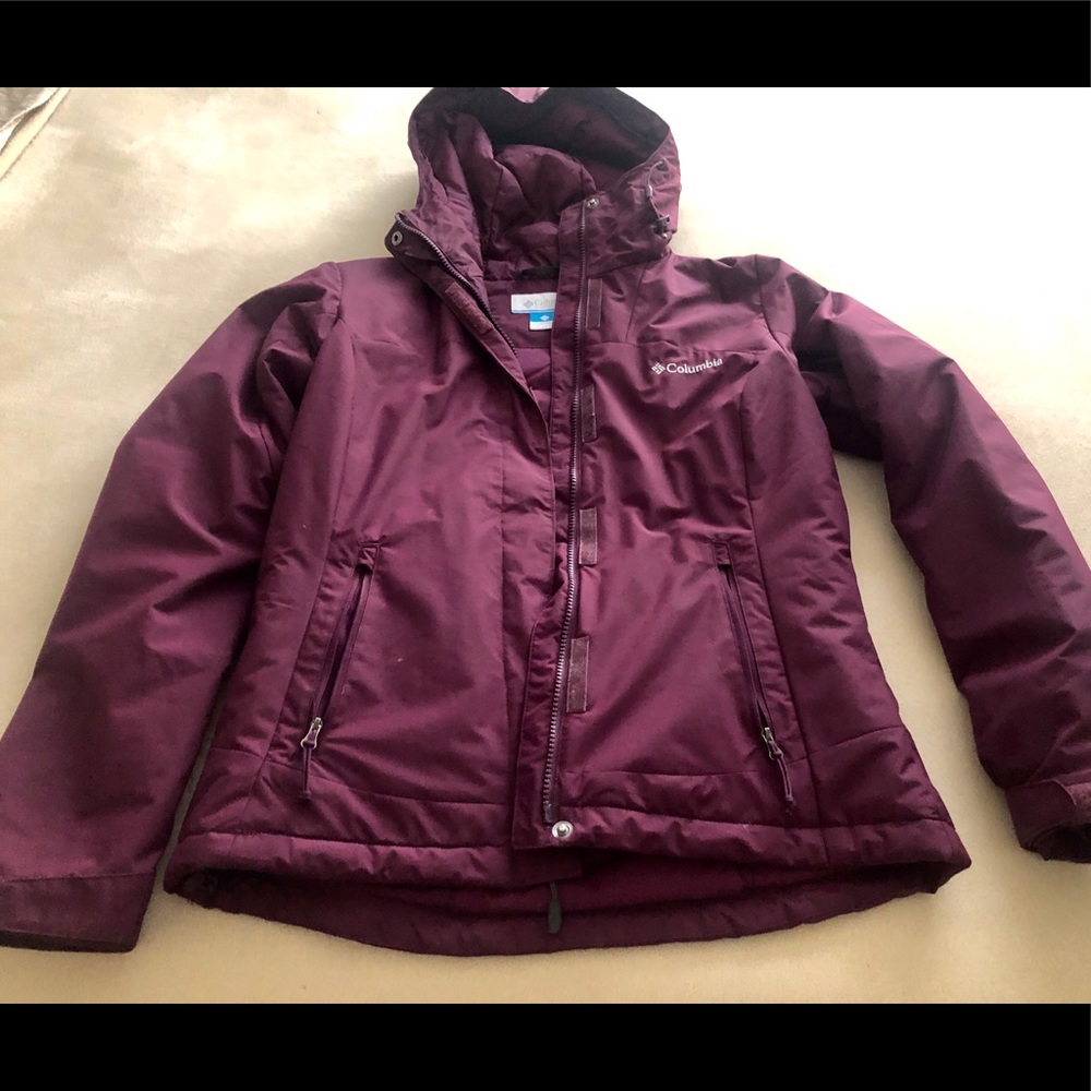 Columbia hiking jacket purple/burgundy colour - Picture 2 of 4